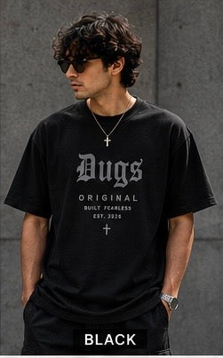 DUGS Original Oversized T-Shirt for Men | 240 GSM Premium Cotton