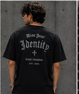 DUGS Original Oversized T-Shirt for Men | 240 GSM Premium Cotton