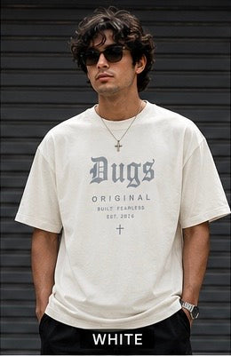 DUGS Original Oversized T-Shirt for Men | 240 GSM Premium Cotton