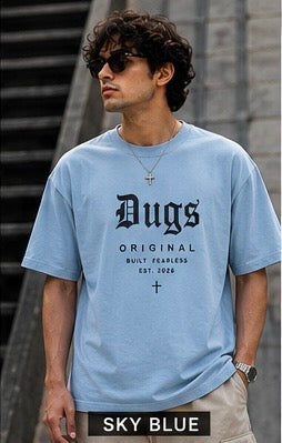 DUGS Original Oversized T-Shirt for Men | 240 GSM Premium Cotton