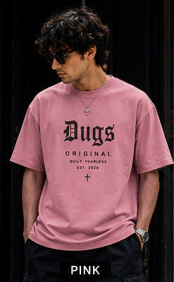 DUGS Original Oversized T-Shirt for Men | 240 GSM Premium Cotton