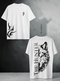 DUGS The Hunter Oversized Tee White Front and Back